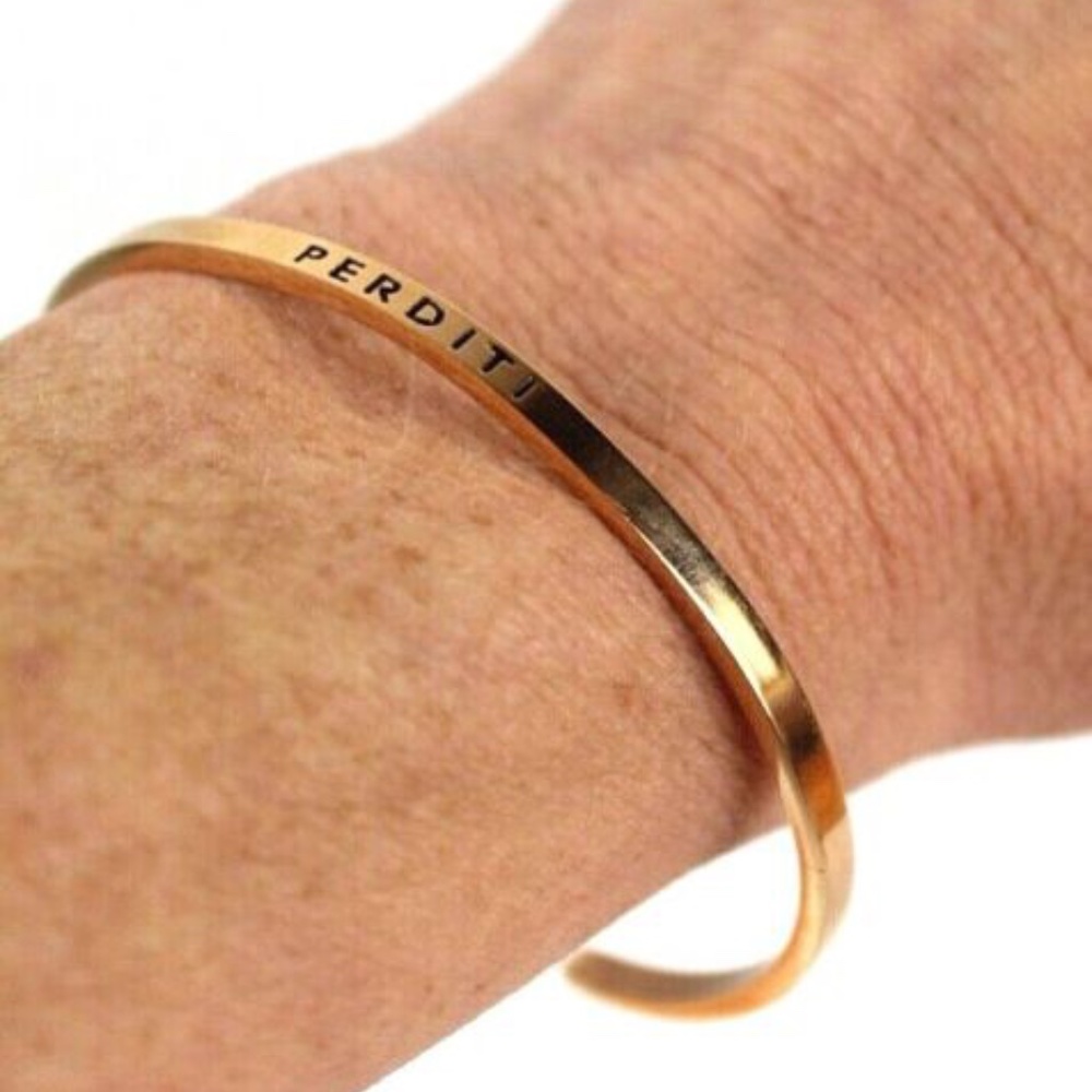 Perditi rose gold cuff bracelet open bangle